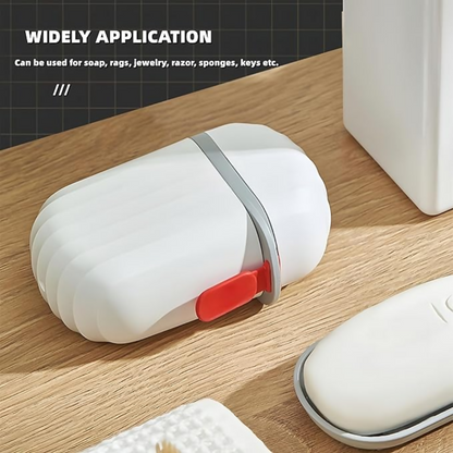 Bronson Professional White Soap Box for Travel Bathroom Soap Case - Dista