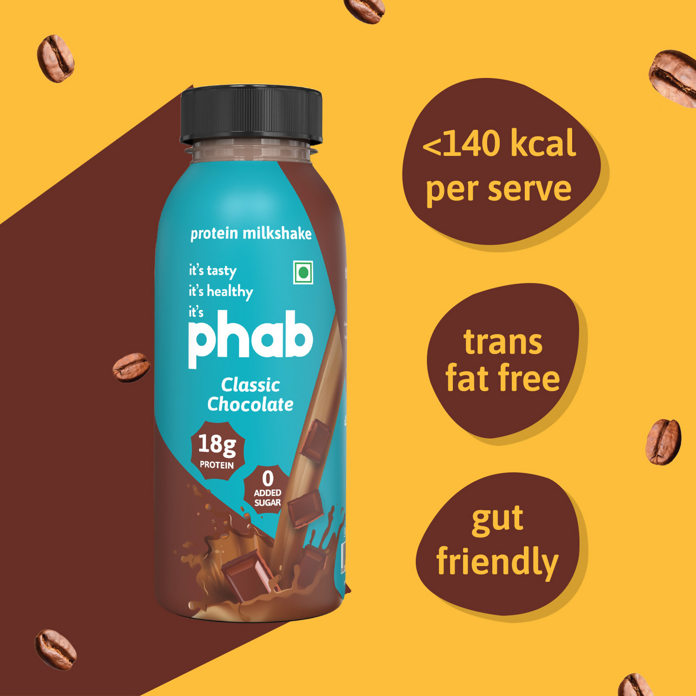 Phab Protein Milkshake With protein Protein Swiss Chocolate Shake - Dista