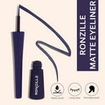 Thumbnail for Ronzille Smudgeproof And Waterproof Liquid Matte Eyeliner - Blue - Dista