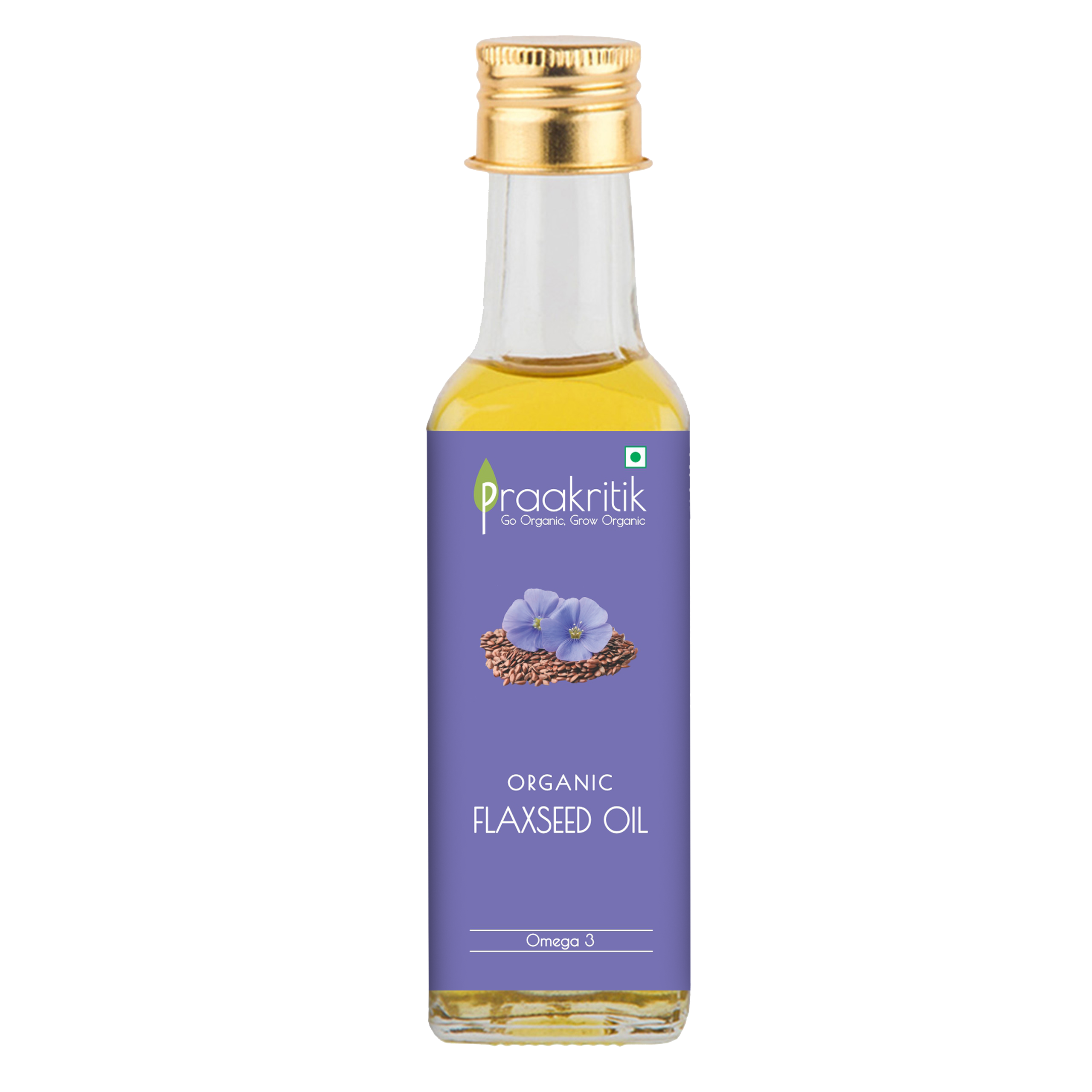 Praakritik Organic Flaxseed Oil - Distacart