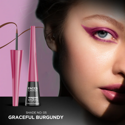 Faces Canada Magneteyes Colored Eyeliner - Graceful Burgundy 05 - Distacart