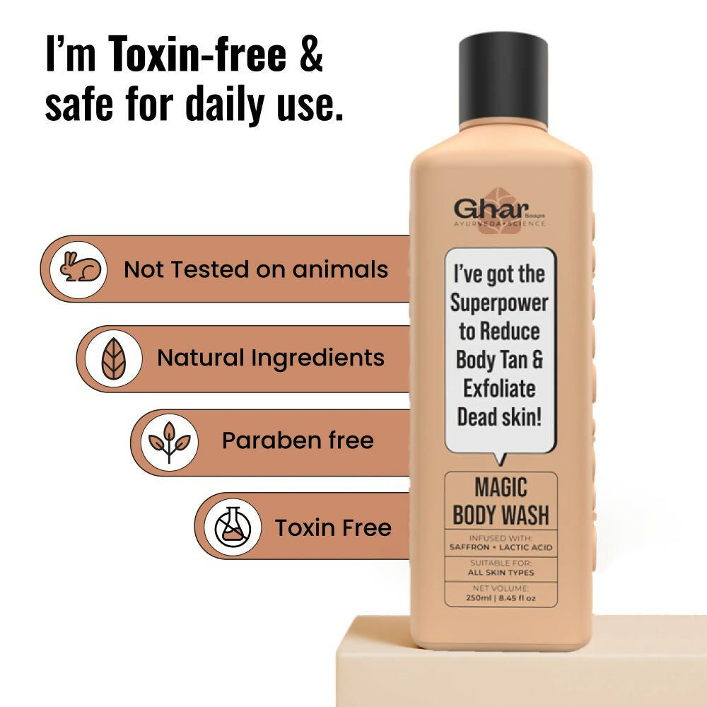 Ghar Soaps Magic De-Tan Body Wash For Tan Removal - Distacart