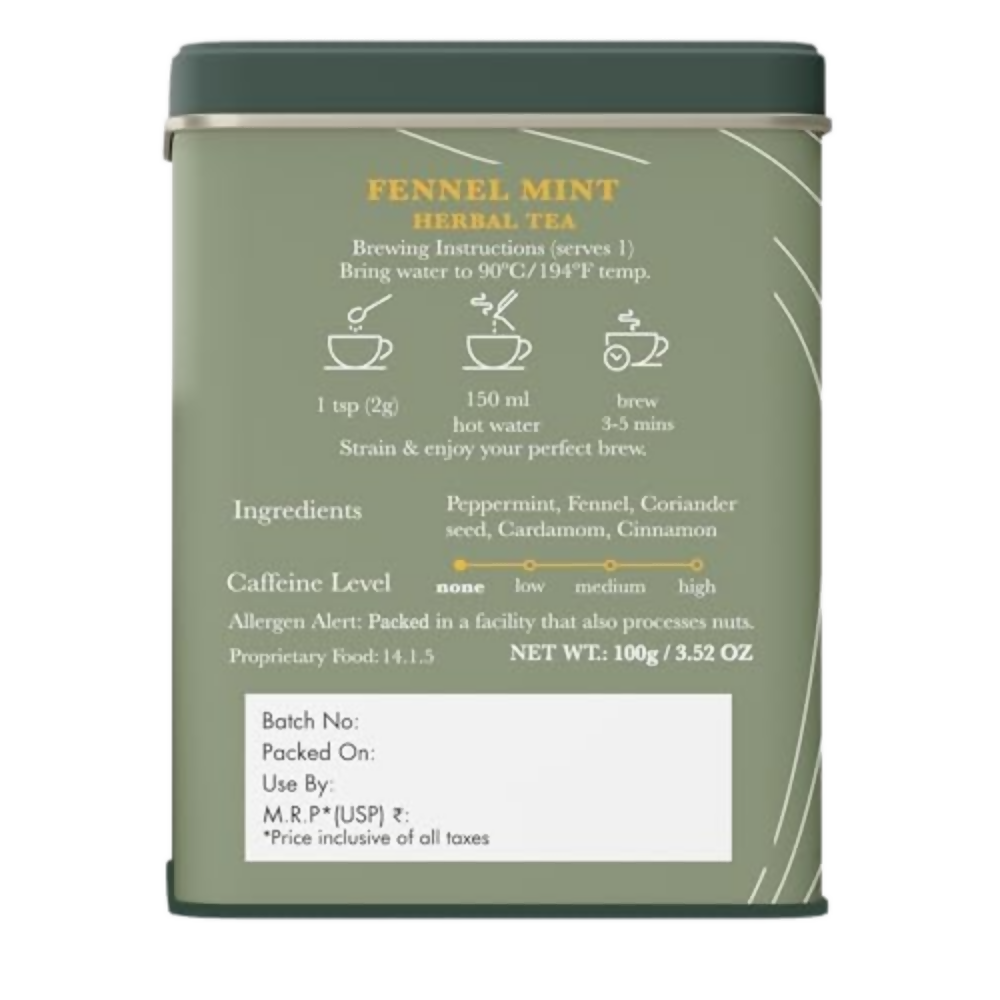 Luxmi Estates Fennel Mint Herbal Tea - Dista