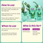 Thumbnail for PLIX The Plant Fix Rosemary Anti Hairfall Regime 3% Redensyl Serum, Shampoo & Conditioner - Distacart