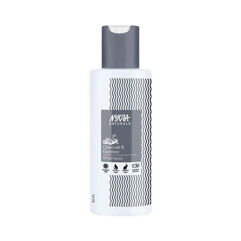 Nykaa Naturals Scalp Purifying -Free Shampoo With Charcoal, Bamboo & Neem - Distacart