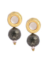 Thumbnail for Ruby Raang Purple Pyrite Kundan Studs