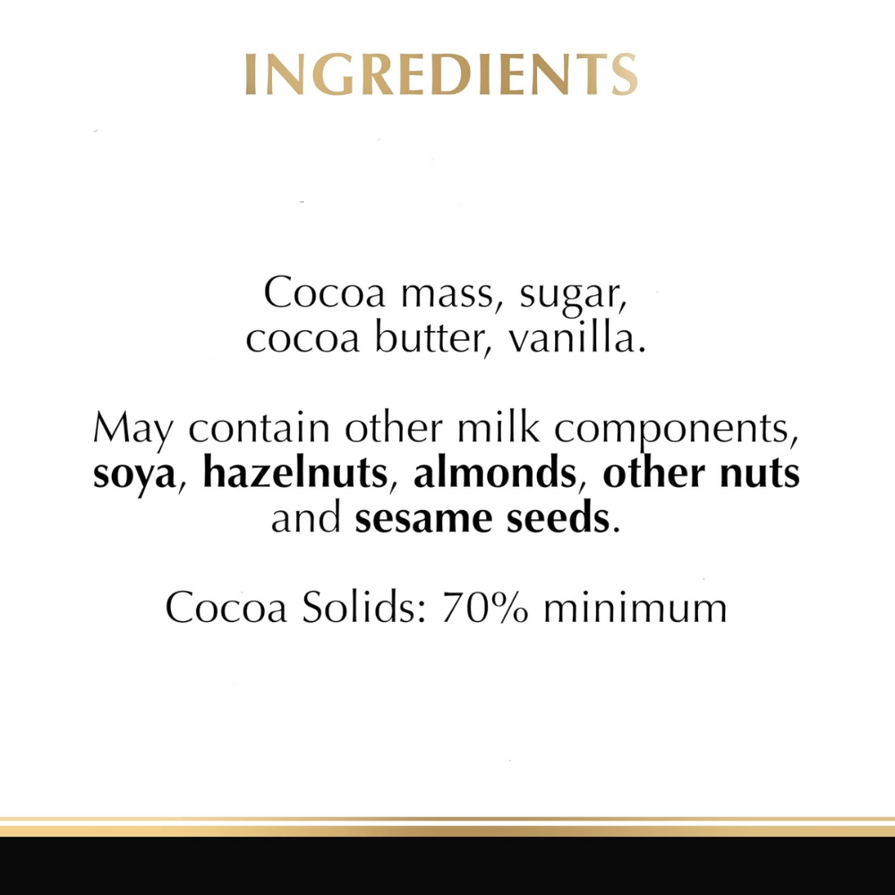 Lindt Excellence 70% Cocoa Extra Fine Dark Chocolate - Dista