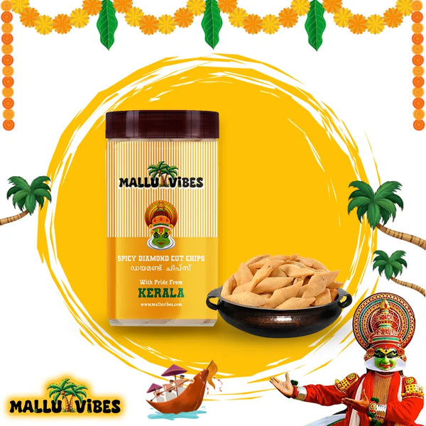 Mallu Vibes Spicy Diamond Cut Chips
