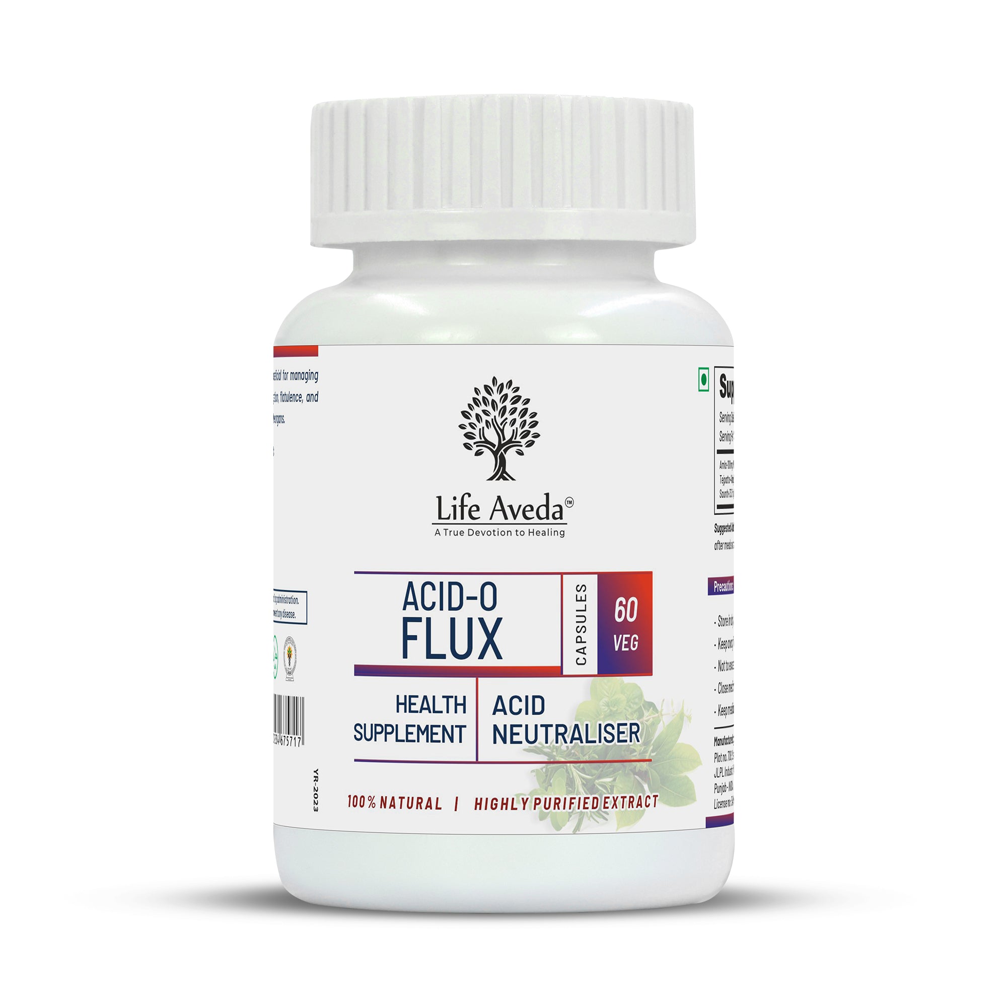 Life Aveda Acid O Flux Capsules - Distacart