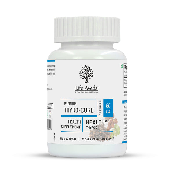 Life Aveda Premium Thyro-Cure Capsules - Distacart