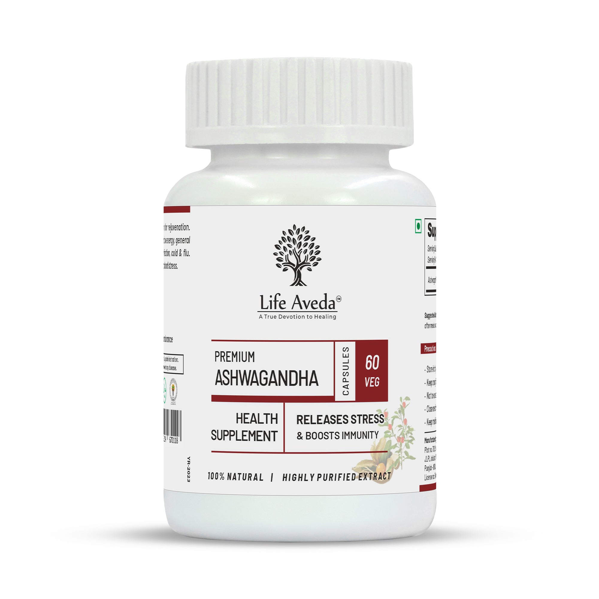Life Aveda Premium Ashwagandha Capsules - Distacart
