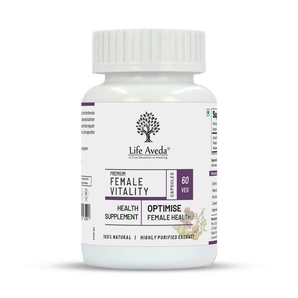 Life Aveda Premium Female Vitality Capsules - Distacart