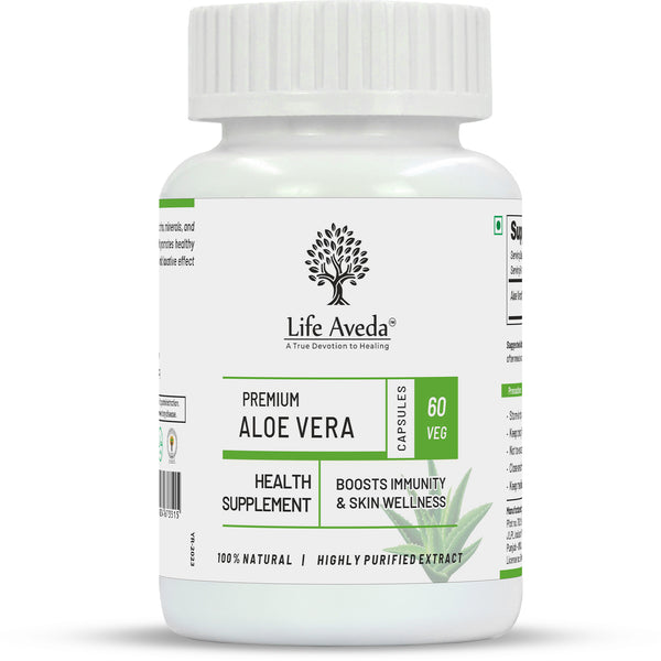 Life Aveda Premium Aloe Vera Capsules - Distacart