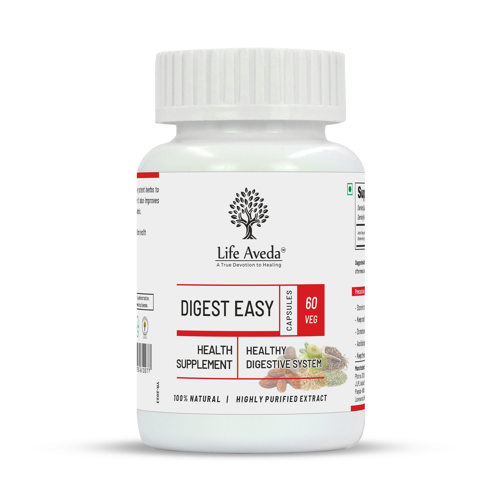 Life Aveda Digest Easy Capsules - Distacart