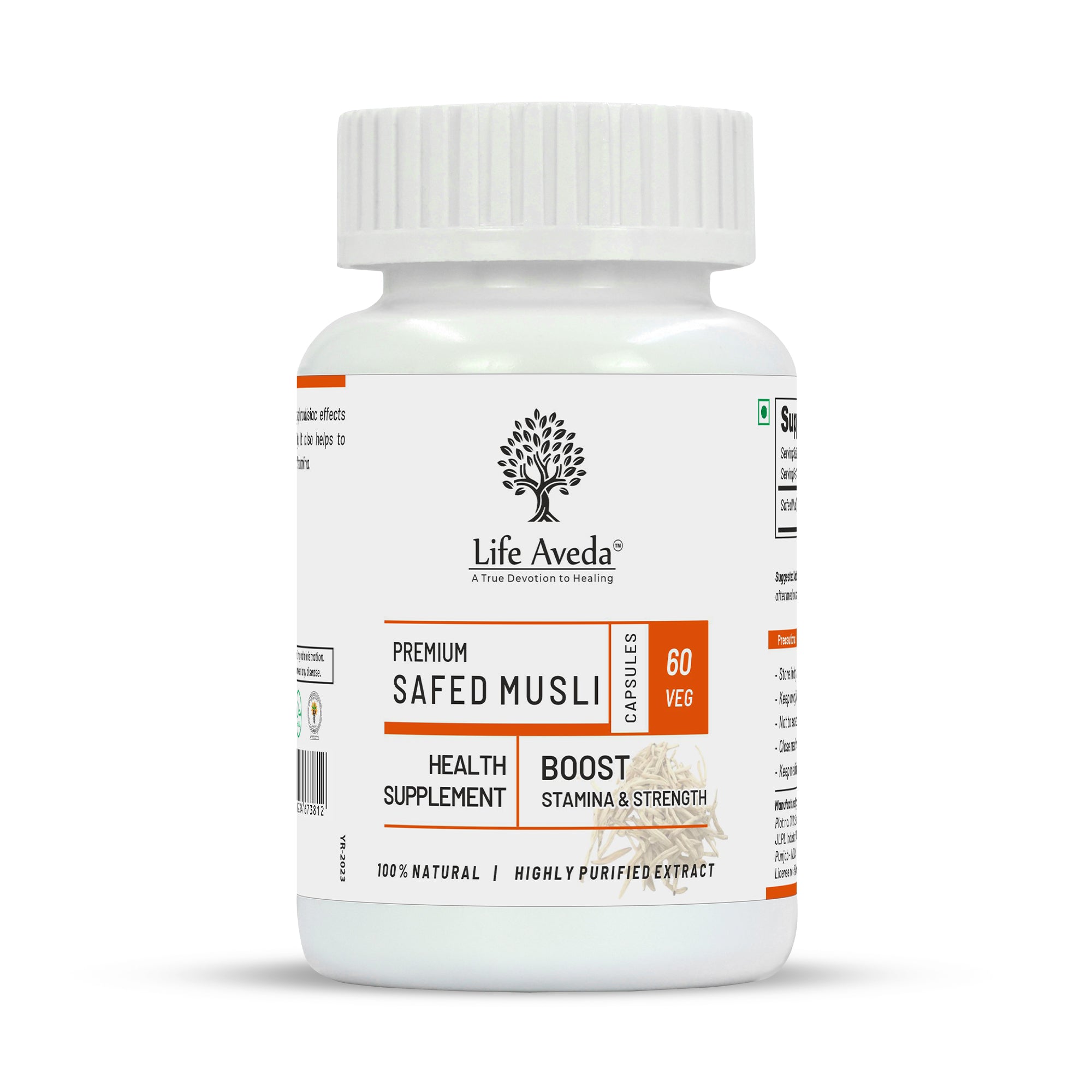 Life Aveda Premium Safed Musli Capsules - Distacart