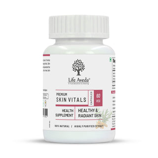 Life Aveda Premium Skin Vitals Veg Capsules - Distacart