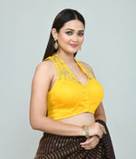 Thumbnail for Joban Fashion Women's Yellow Embroidered Stitched Blouse