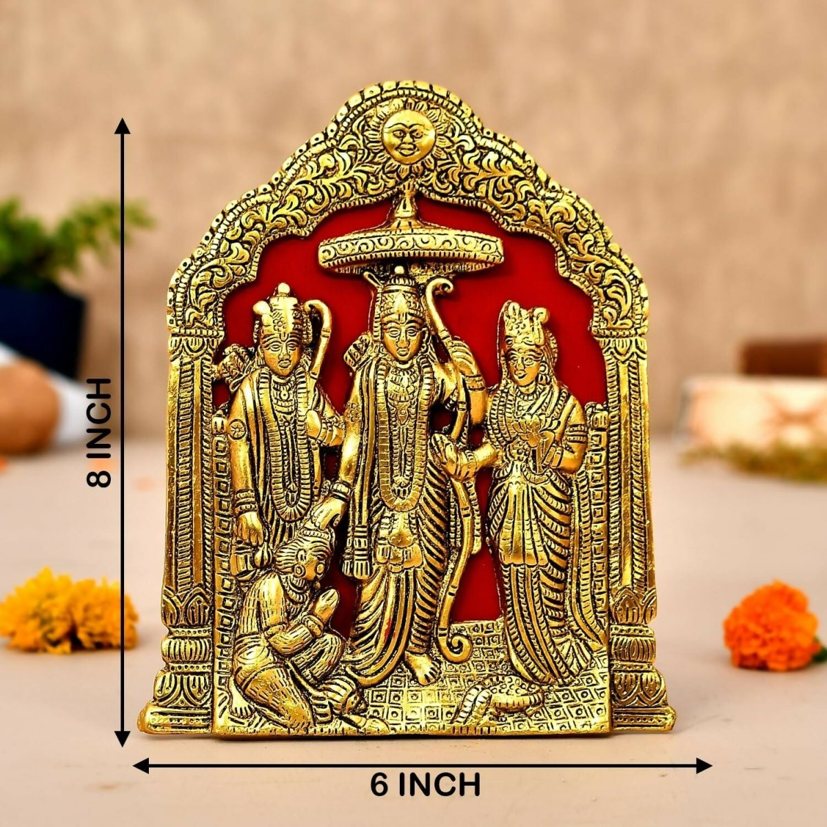 Ascension Metal Plated Ram Darbar Wall Hanging - Distacart