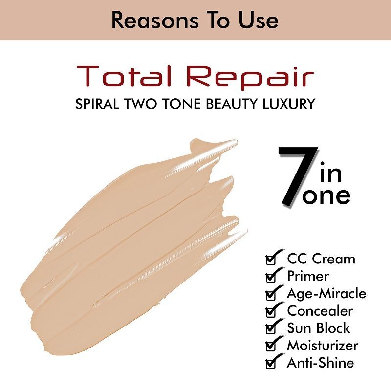 Colors Queen 7 in 1 Total Repair Foundation - 03 Natural - Distacart