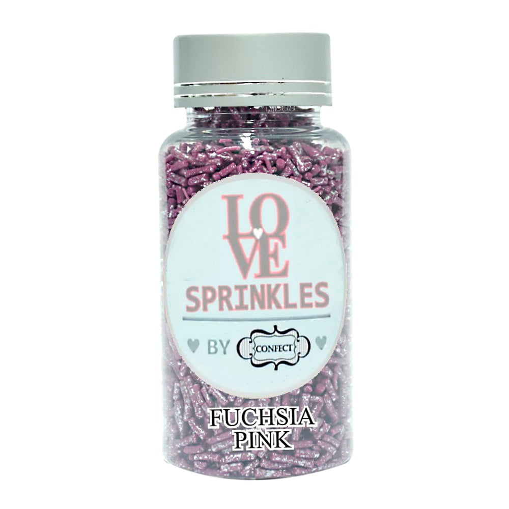 confect fuschia vermicelli sprinkles br b 90 gms b