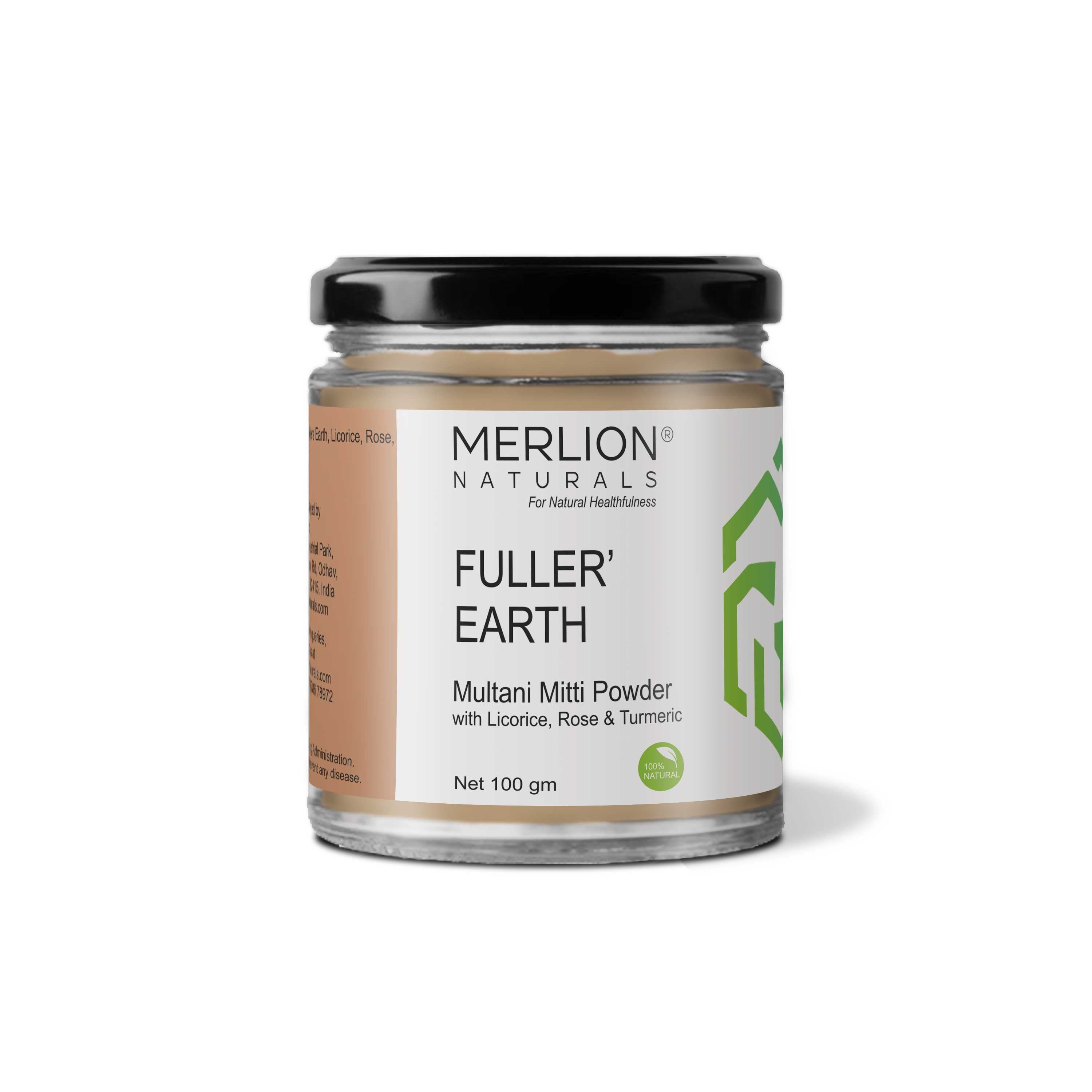 Merlion Naturals Fuller's Earth Multani Mitti Powder - Distacart