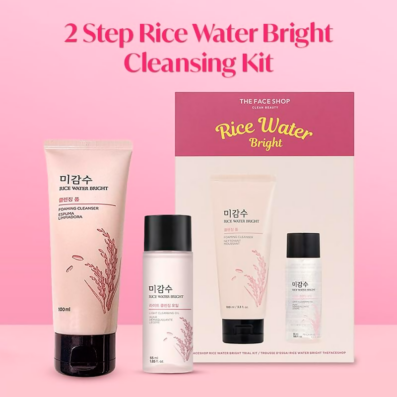 The Face Shop 2 Step Rice Water Bright Kit - Distacart