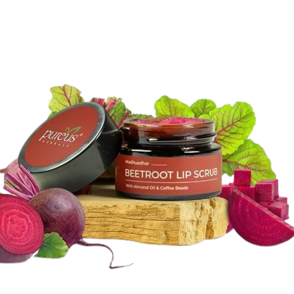 Pureus Herbals Madhuadhar Beetroot Lip Scrub - Dista