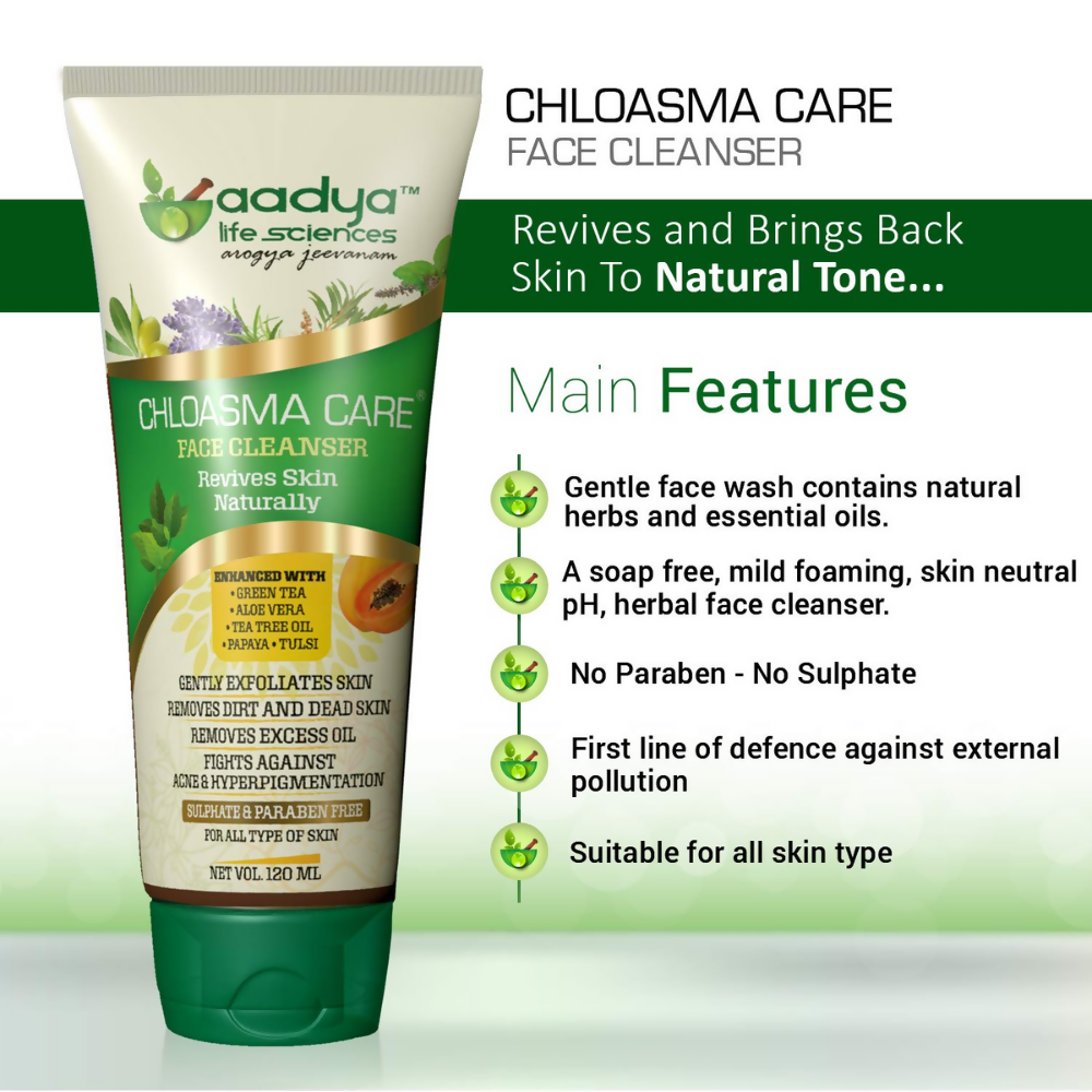 Aadya Life Sciences Chloasma Care Cream and Face Wash Combo - Dista