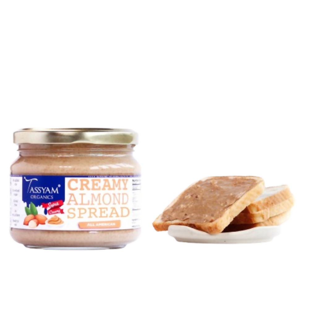 Tassyam Organics Creamy Almond Butter - Distacart