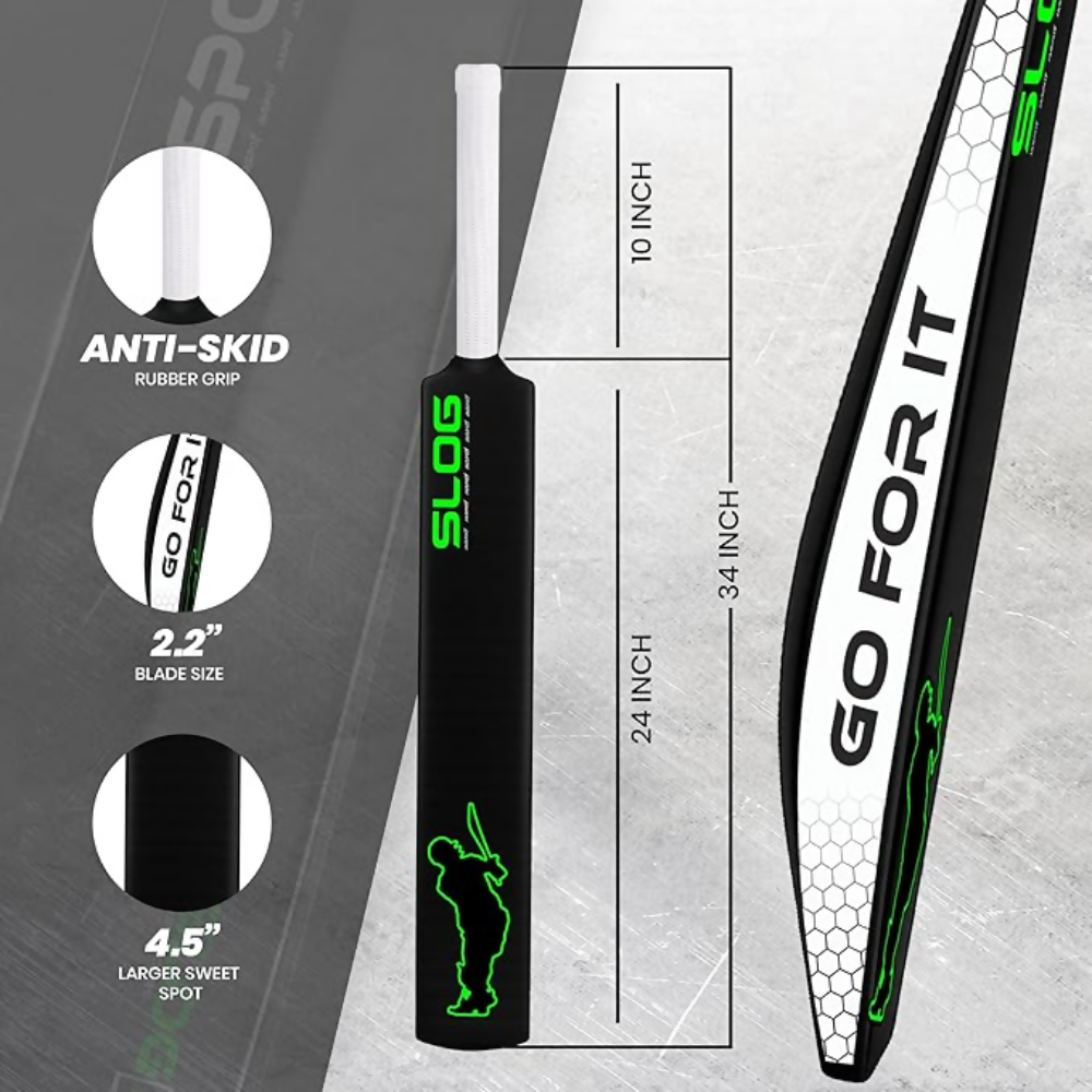 Jaspo SLOG Plastic Tennis Cricket Bat - Dista