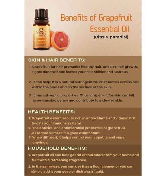 Ancient Living Grapefruit Essential Oil benefits