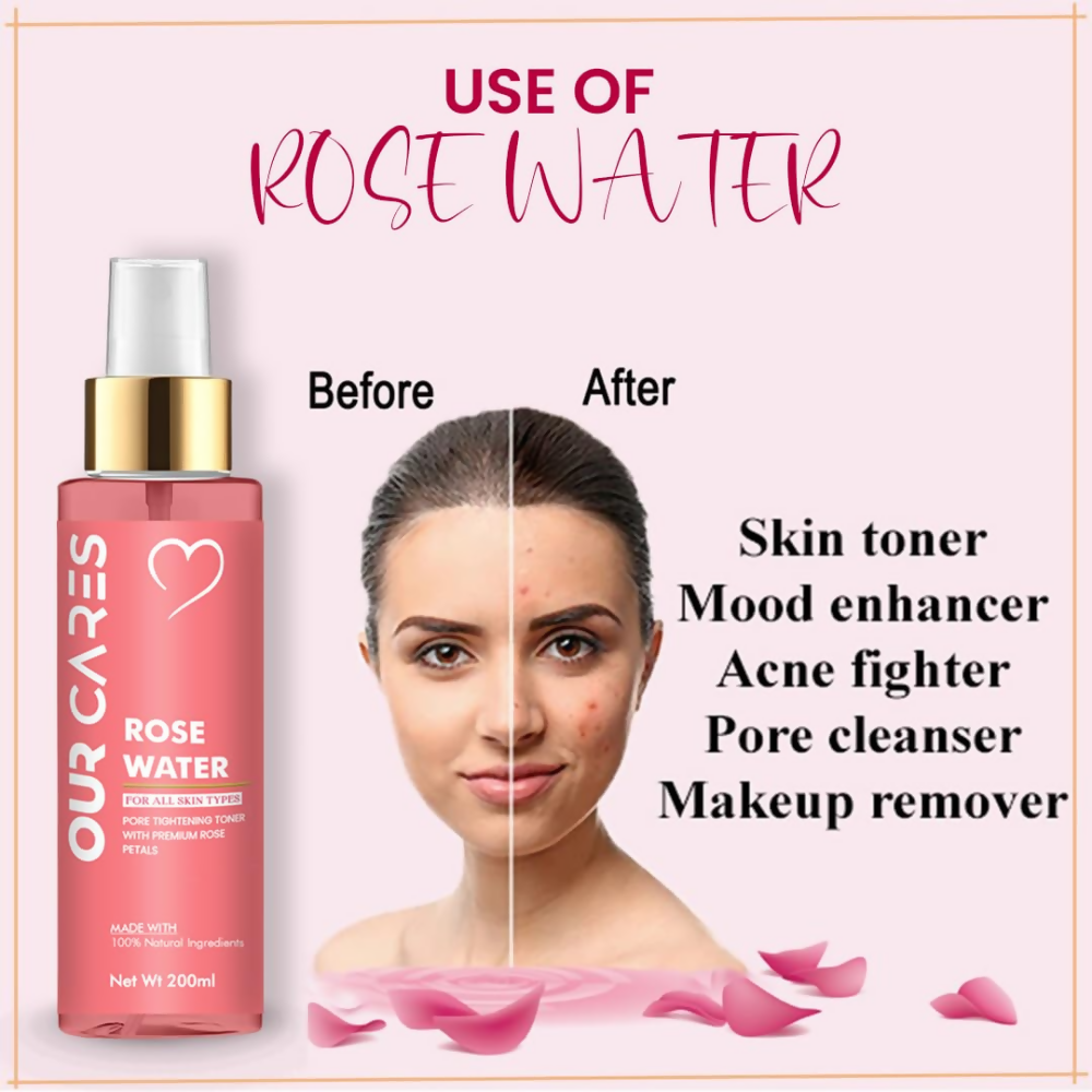 Our Cares Rose Water Toner - Distacart