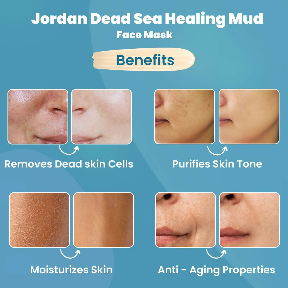 Wild Oak Jordan Dead Sea Healing Mud Face Mask - Distacart