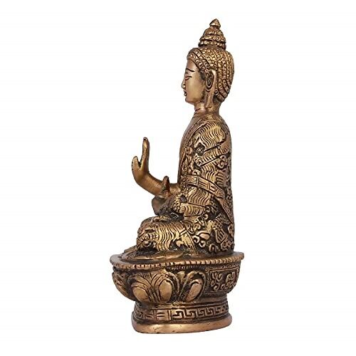 Artvarko Brass Buddha Idol - Distacart
