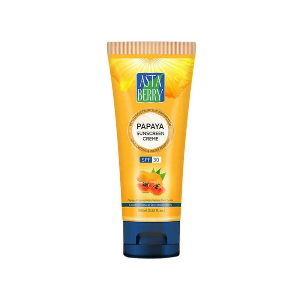 Astaberry Papaya Sunscreen Creme SPF 30 - Distacart