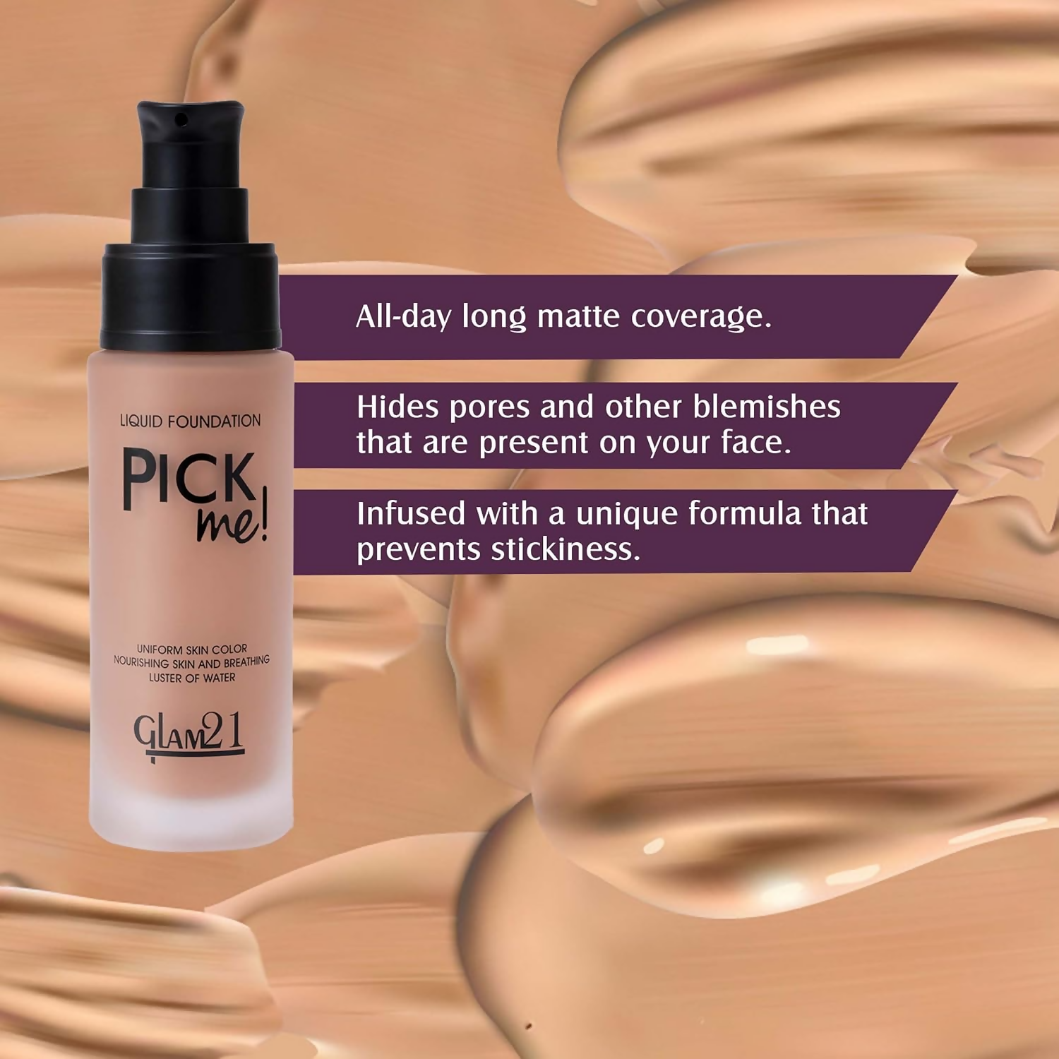 Glam21 Pick Me Matte Foundation - Sundane - Distacart