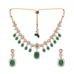 Thumbnail for Nuyug 18K Gold Plated Emerald Blossom Necklace Set