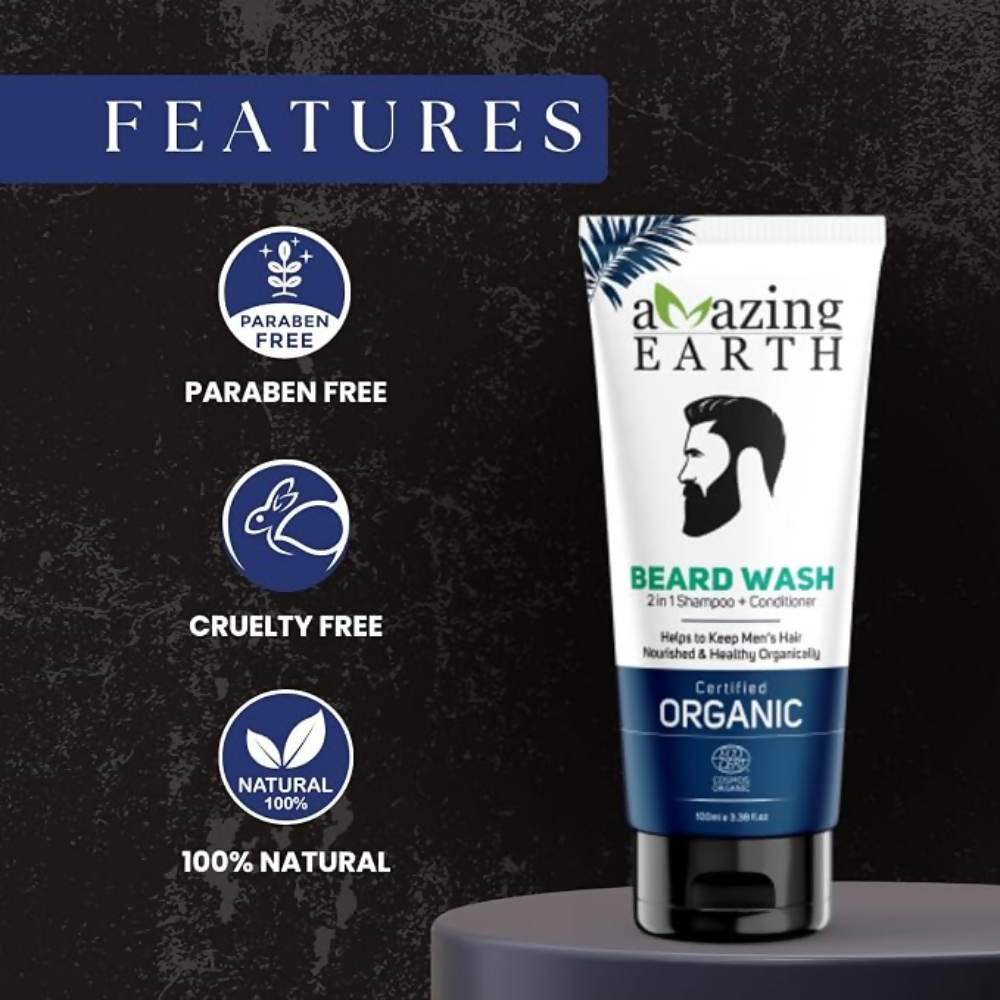 Amazing Earth 2 in 1 Beard Wash for Men - Dista