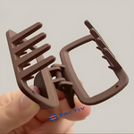 Thumbnail for PACTIV Solid Color Matte Hollow Out Hair Claw Clips - Dista