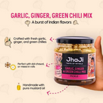 Thumbnail for Jhaji Taste of Mithila Garlic, Ginger, Chilli Mix Pickle - Distacart
