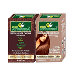 Thumbnail for VedicAyurveda Henna Based Hair Colour - dark brown & Chestnut Brown - Dista