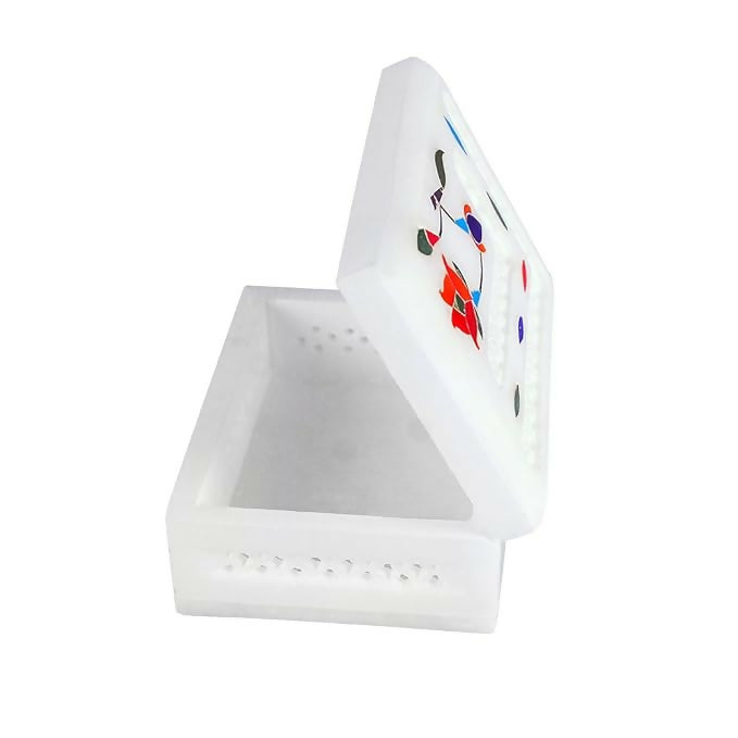 Collectibles India Floral Inlay Jewellery Box - Distacart