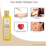 Thumbnail for The Pure Story Natural Cold Pressed Apricot Hair Oil - Distacart