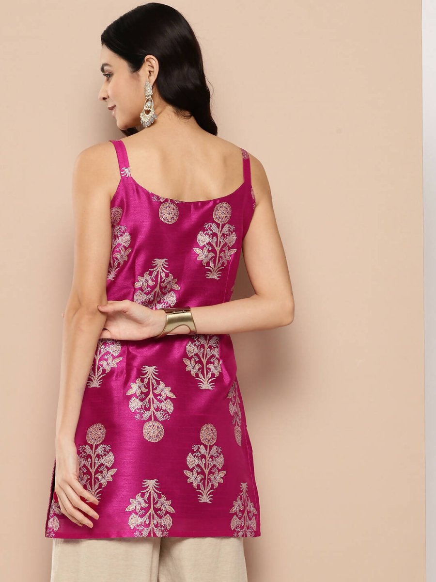 Ahalyaa Women's Traditional wear Tunic - Royal Pink - Distacart