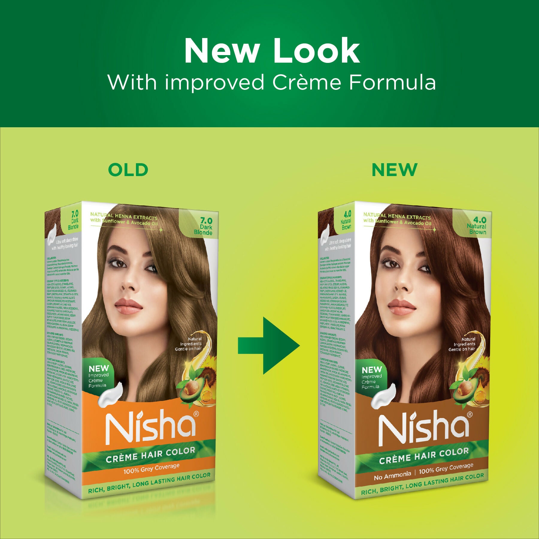 Nisha Creme Hair Color for Women - Natural Brown - Distacart