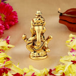 Thumbnail for Estele Gold-Polished Spiritual Lord Ganesha Idol for Gifts & HouseWarming/Home/Office Decors - Distacart