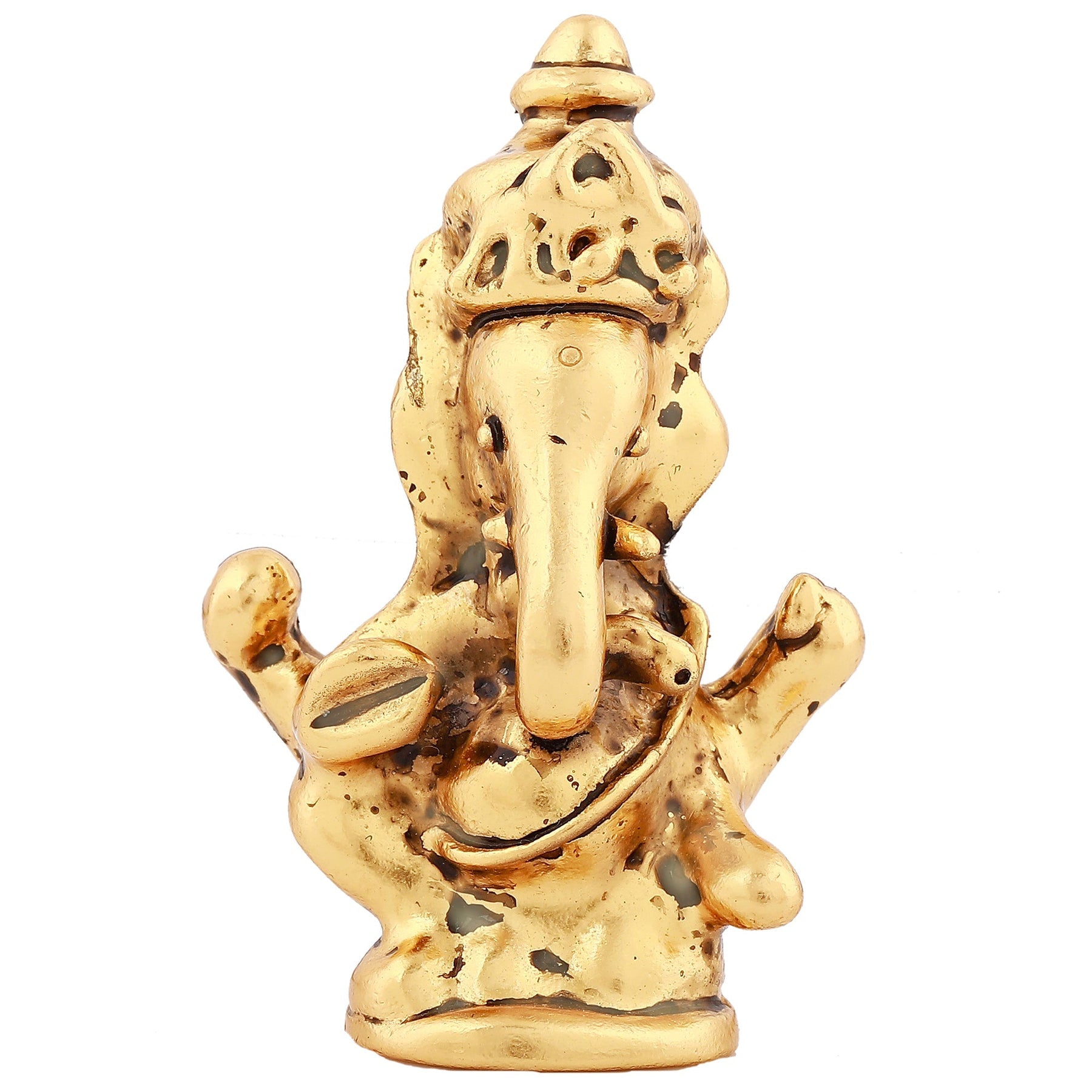 Estele Gold-Polished Spiritual Lord Ganesha Idol for Gifts & HouseWarming/Home/Office Decors - Distacart