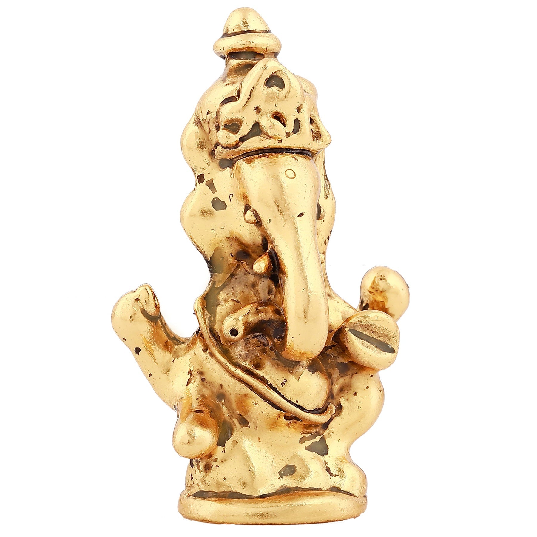 Estele Gold-Polished Spiritual Lord Ganesha Idol for Gifts & HouseWarming/Home/Office Decors - Distacart