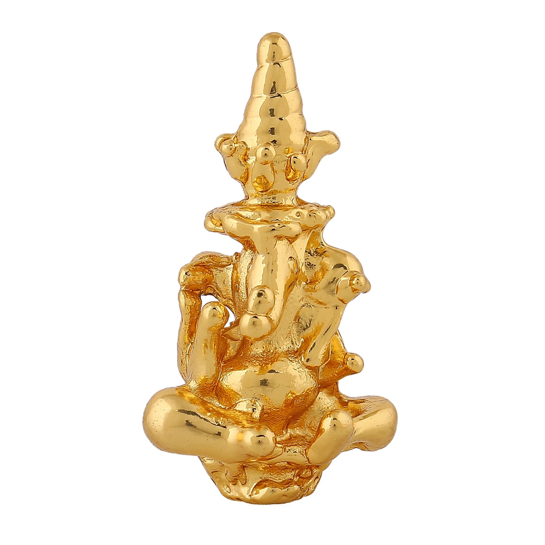Estele Gold-Polished Spiritual Lord Divine Ganesha Idol for Gifts & HouseWarming/Home/Office Decors - Distacart