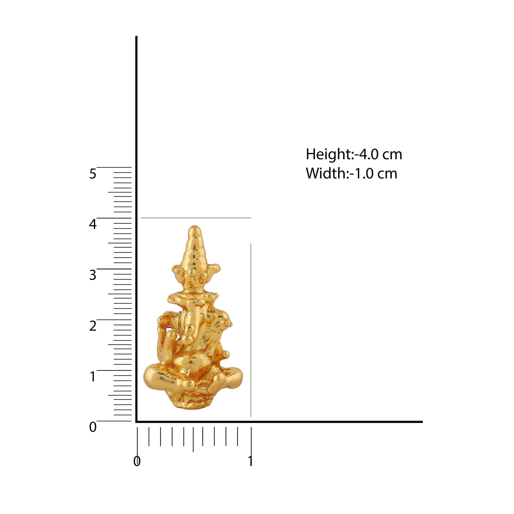 Estele Gold-Polished Spiritual Lord Divine Ganesha Idol for Gifts & HouseWarming/Home/Office Decors - Distacart